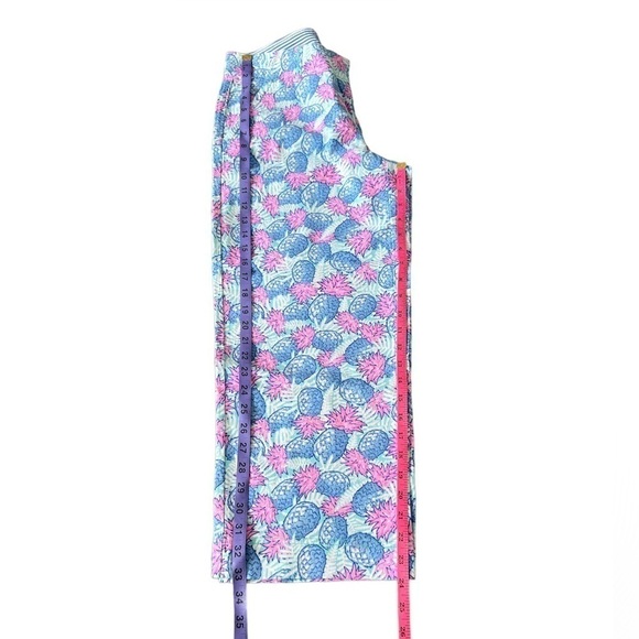 🆕 Vineyard Vines Linen Blend Pineapple Cropped Pants - Picture 11 of 13